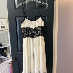 Zara Woman Vintage Slip Dress tulle midi with lace and sequin detail